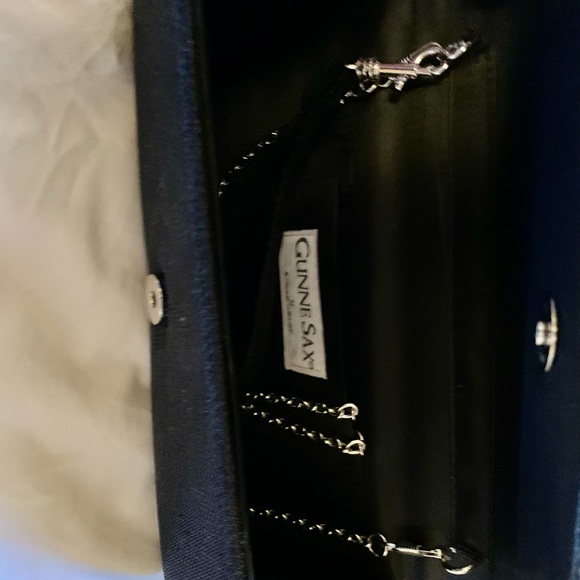 Gunne Sax Shimmering Black evening bag  Gorgeous - Picture 2 of 5